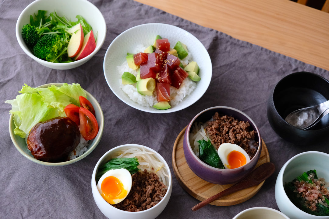 小丼にぴったり！大きめ碗の波佐見焼。